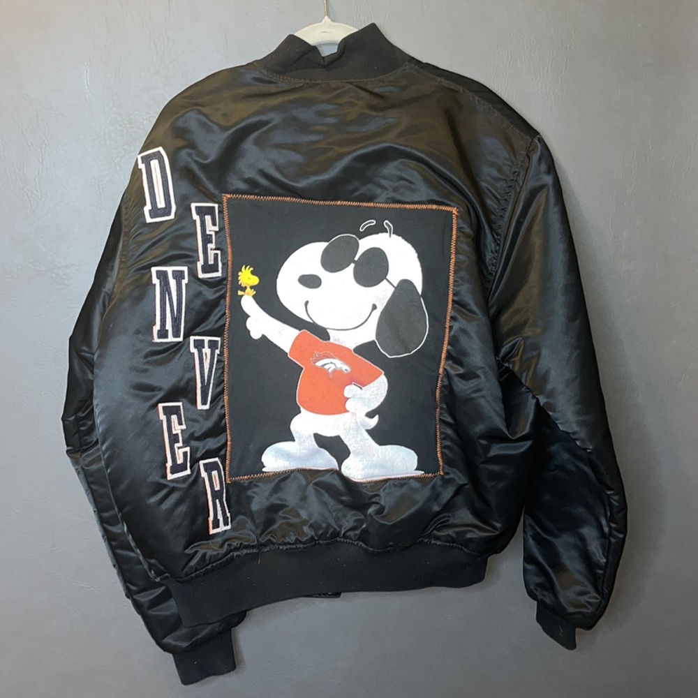 Denver Broncos patched bomber jacket 🧡💙